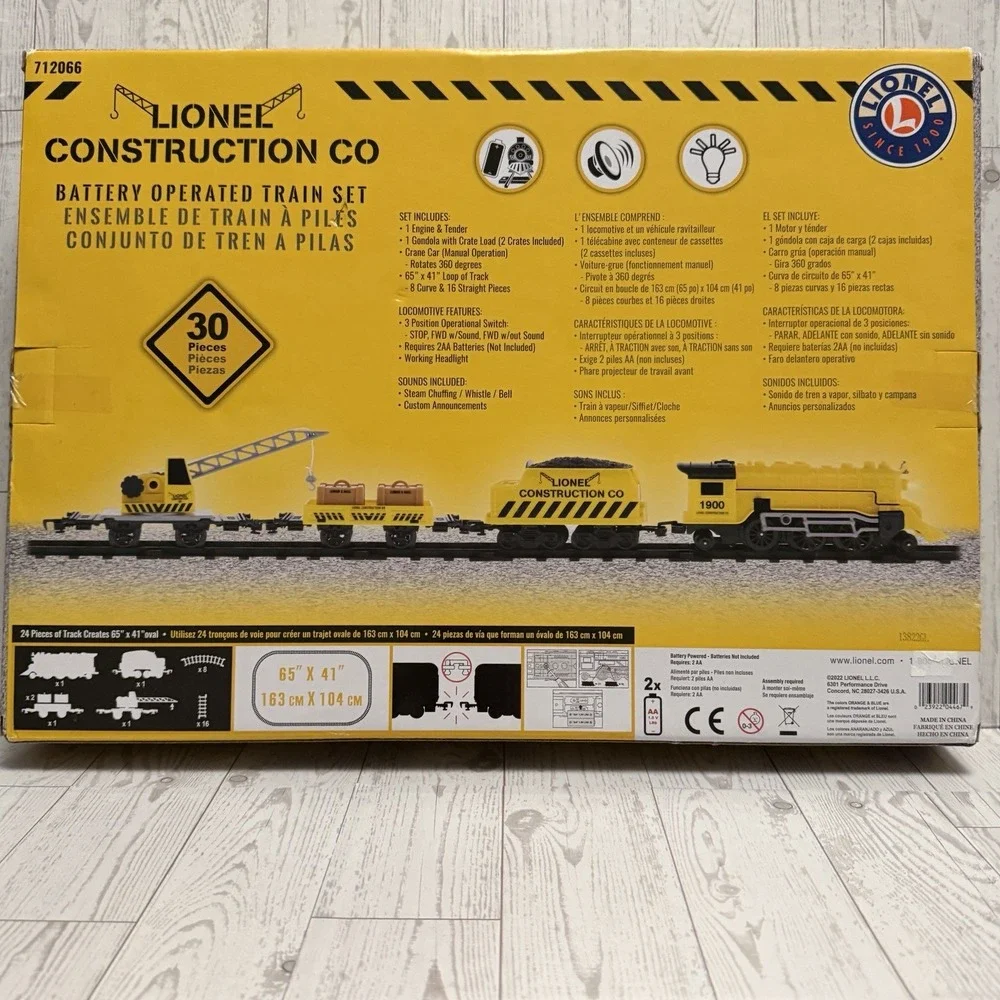 LIONEL‎ - Lionel Construction Battery Operated Mini Train Set (712066)